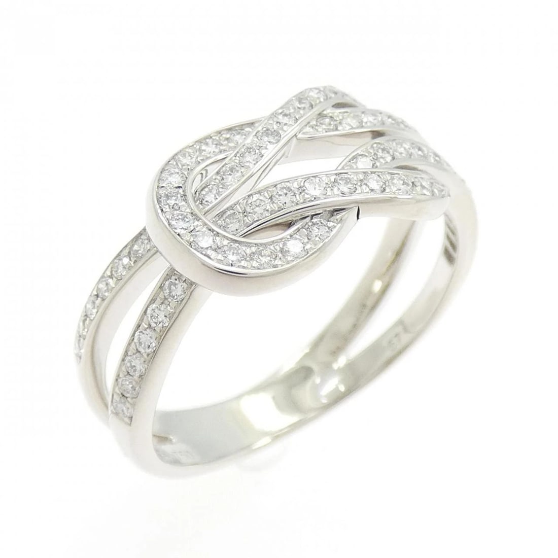 FRED CHANCE INFINI RING: Fred Chance Infini Ring Brand: FRED Type: Fred Ring Material: 750 white gold, Main Stone/Creation Natural Color: White Gold Size: US 7 3/4 Accessories: None Accessories Notice: When
