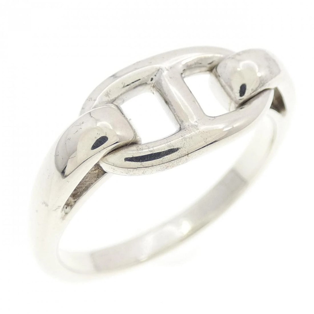 HERMES SERIE RING: Hermes Serie Ring Brand: HERMES Type: Ring Material: 925Silver, Color: Silver Size: US 6 1/2 Accessories: None Accessories Notice: When purchasing pre-owned goods, please refer to the phot