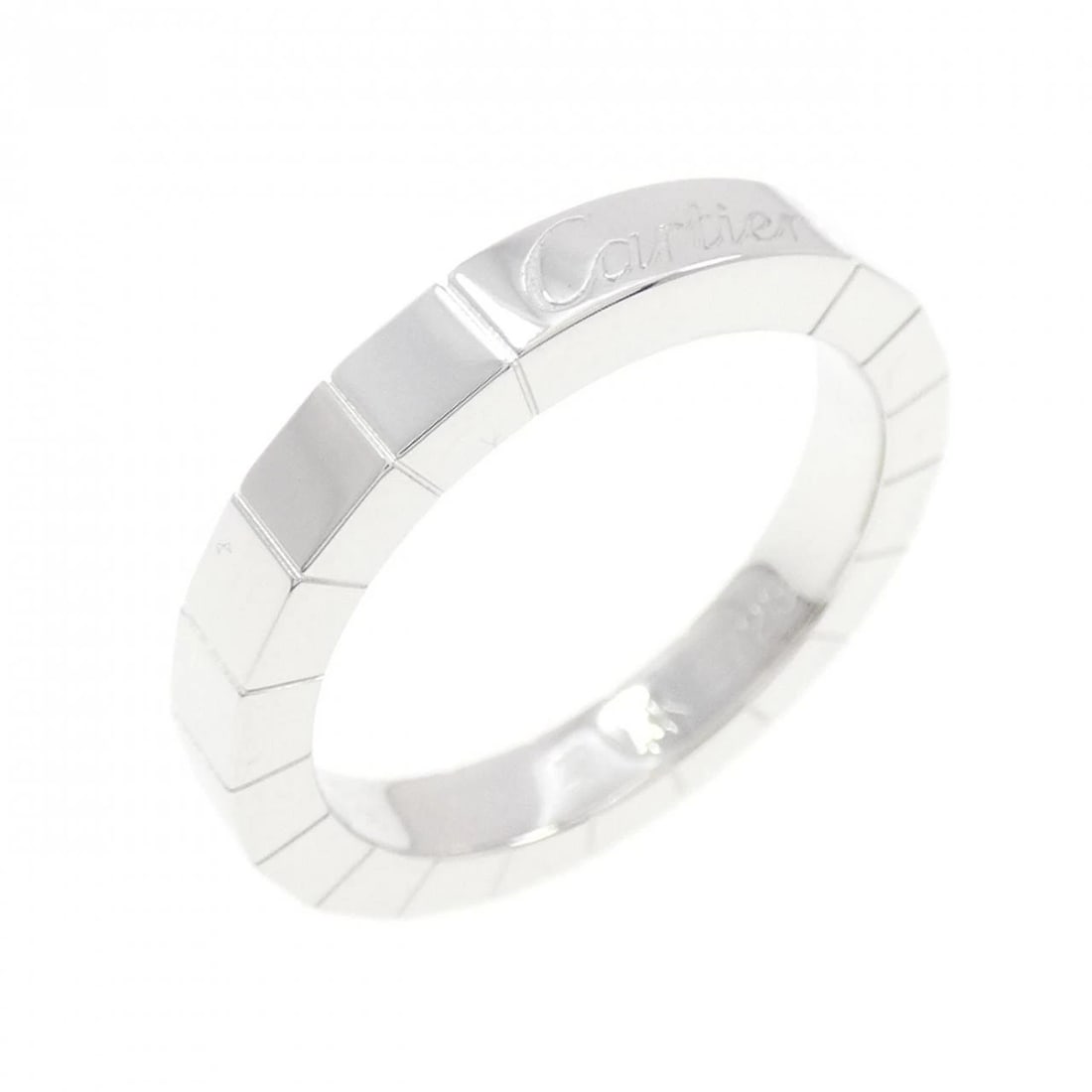 CARTIER LANIER RING: Cartier Lanier Ring Brand: CARTIER Type: ring Material: 750 white gold, Color: White Gold Size: US 5.5 Accessories: None Accessories Notice: When purchasing pre-owned goods, please refer to