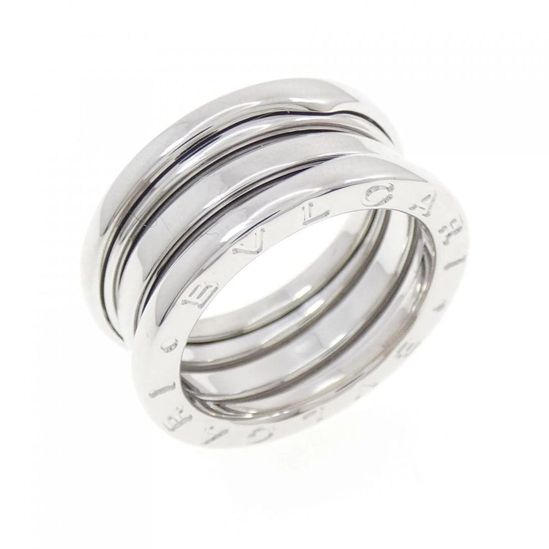 BVLGARI B.ZERO1 3-BAND RING: Bvlgari B.zero1 3-Band Ring Brand: BVLGARI Type: Ring Material: 750 white gold, Color: White Gold Size: US 5 1/2 Accessories: None Accessories Notice: When purchasing pre-owned goods, please