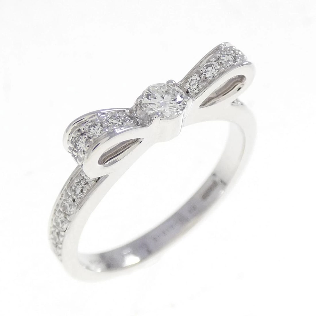 CHANEL RIBBON RING: Chanel Ribbon Ring Brand: CHANEL Type: ring Material: 750 white gold, Color: White Gold Size: US 5.25 Accessories: None Accessories Notice: When purchasing pre-owned goods, please refer to