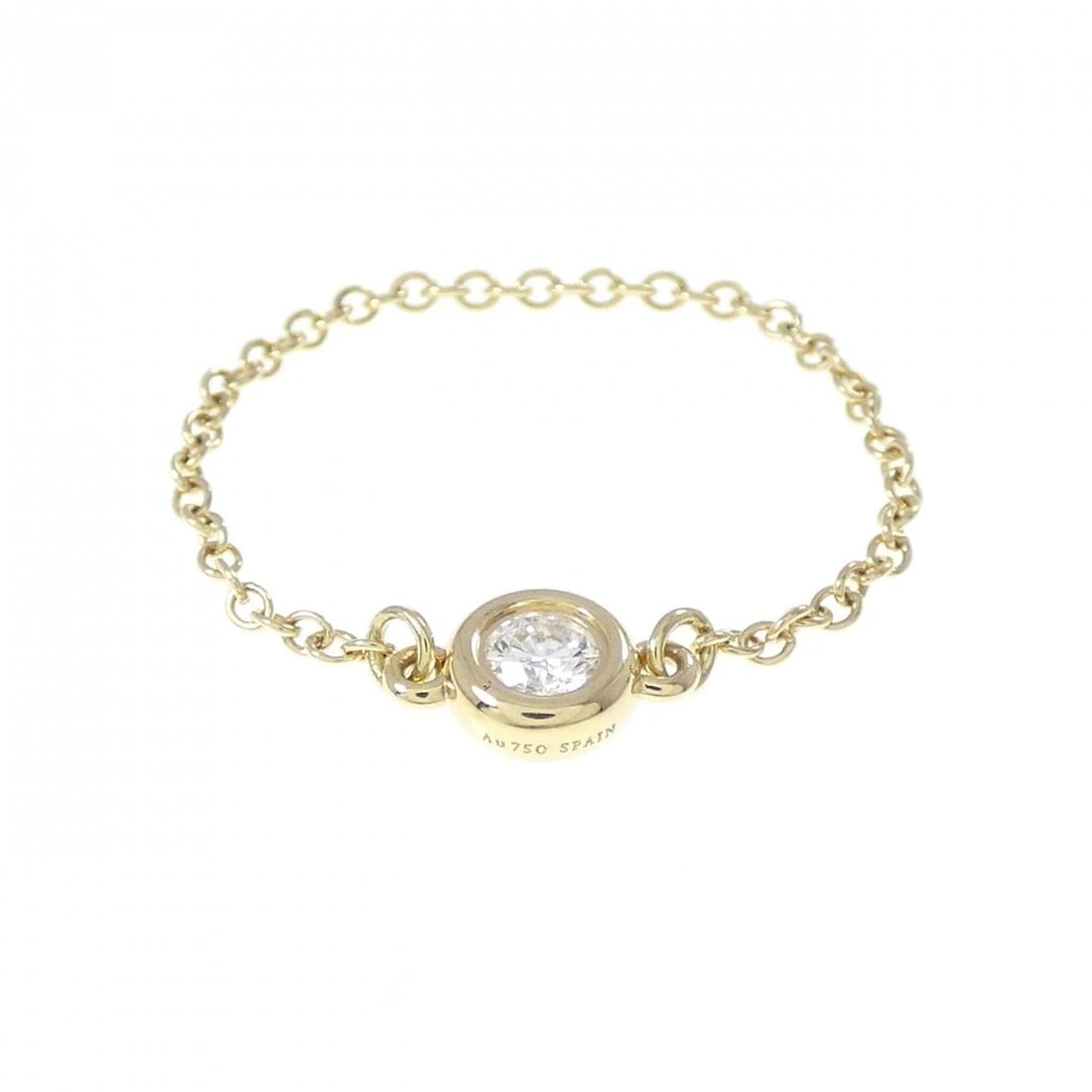 TIFFANY & CO. BY THE YARD RING: TIFFANY & Co. By the Yard Ring Brand: TIFFANY&Co. Type: Ring Material: 750 yellow gold, Main Stone/Creation Natural Color: Yellow Gold Size: US 6 1/4 Accessories: None Accessories Notice: