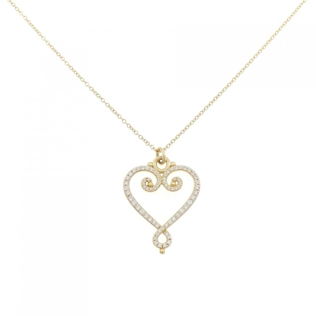 TIFFANY & CO. GOLDONI HEART NECKLACE: TIFFANY & Co. Goldoni Heart Necklace Brand: TIFFANY&Co. Type: Necklace Material: 750 yellow gold, Color: gold Size: 41cm Pendant length approx. x width approx.: 25.8mmx17.9mm Chain maximum