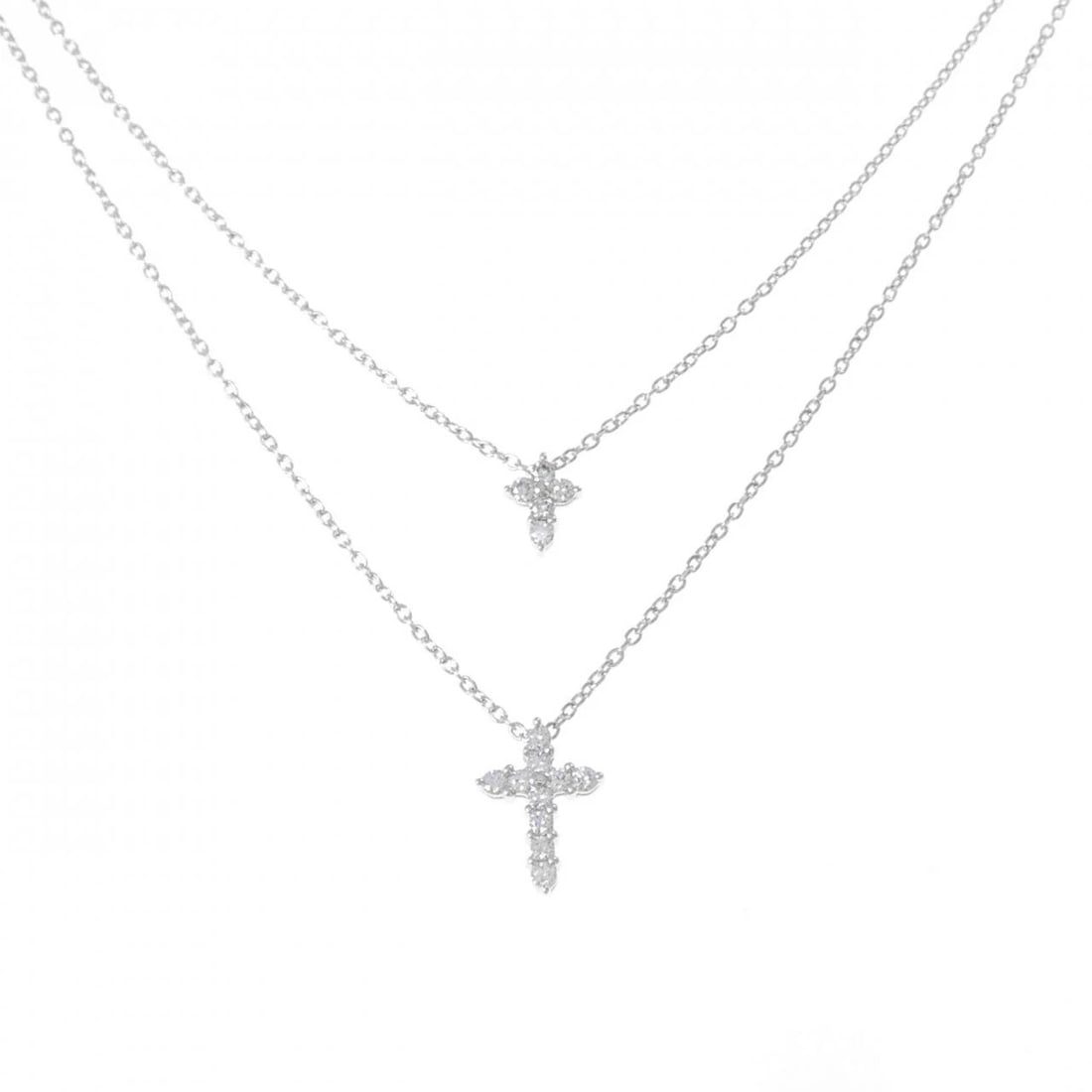 TASAKI DIAMOND NECKLACE: Tasaki Diamond Necklace Brand: TASAKI Type: Necklace Material: k18WG, Main Stone/Creation Natural Color: white Gold Size: 36-39cm Actual Size Pendant length (top) x width: 6.6mm x 5.2mm