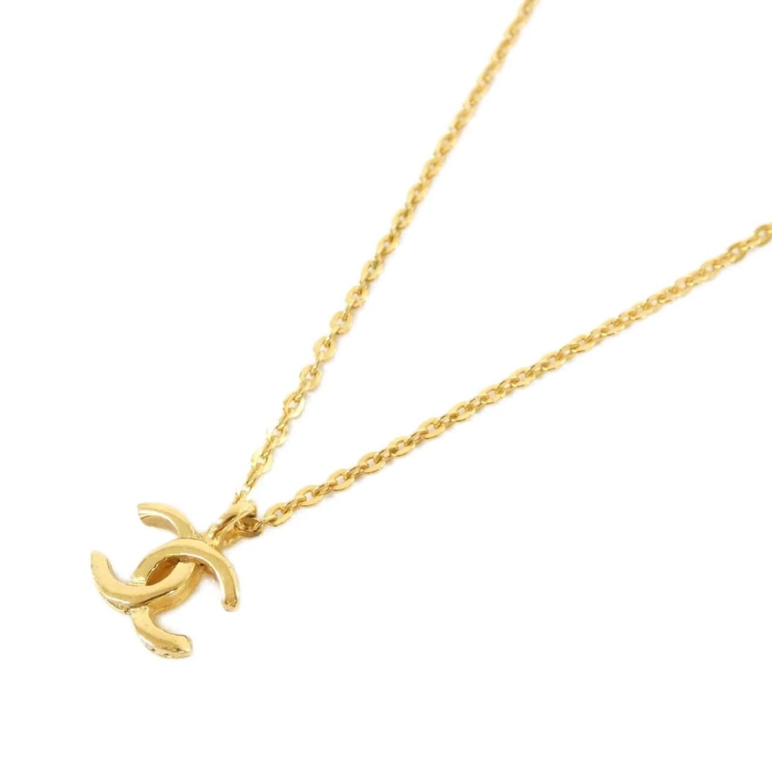 CHANEL NECKLACE: Chanel Necklace Brand: CHANEL Type: Necklace Material: yellow gold, Color: Yellow Gold Size: SizeLength: 38.5cm Top width x height: 1.3cmx1.4cm Accessories: None Accessories Notice: When