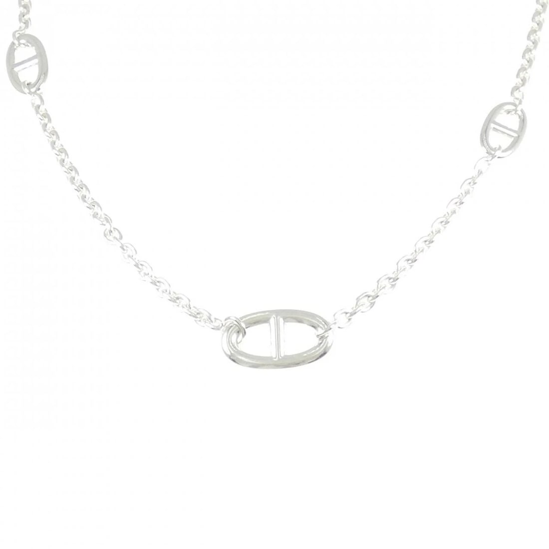 HERMES FARANDOLE NECKLACE: Hermes Farandole Necklace Brand: HERMES Type: Necklace Material: 925Silver, Color: Silver Size: 78cmActual SizeMotif maximum width approx.: 13.9mm Chain maximum width approx.: 4.0mm 