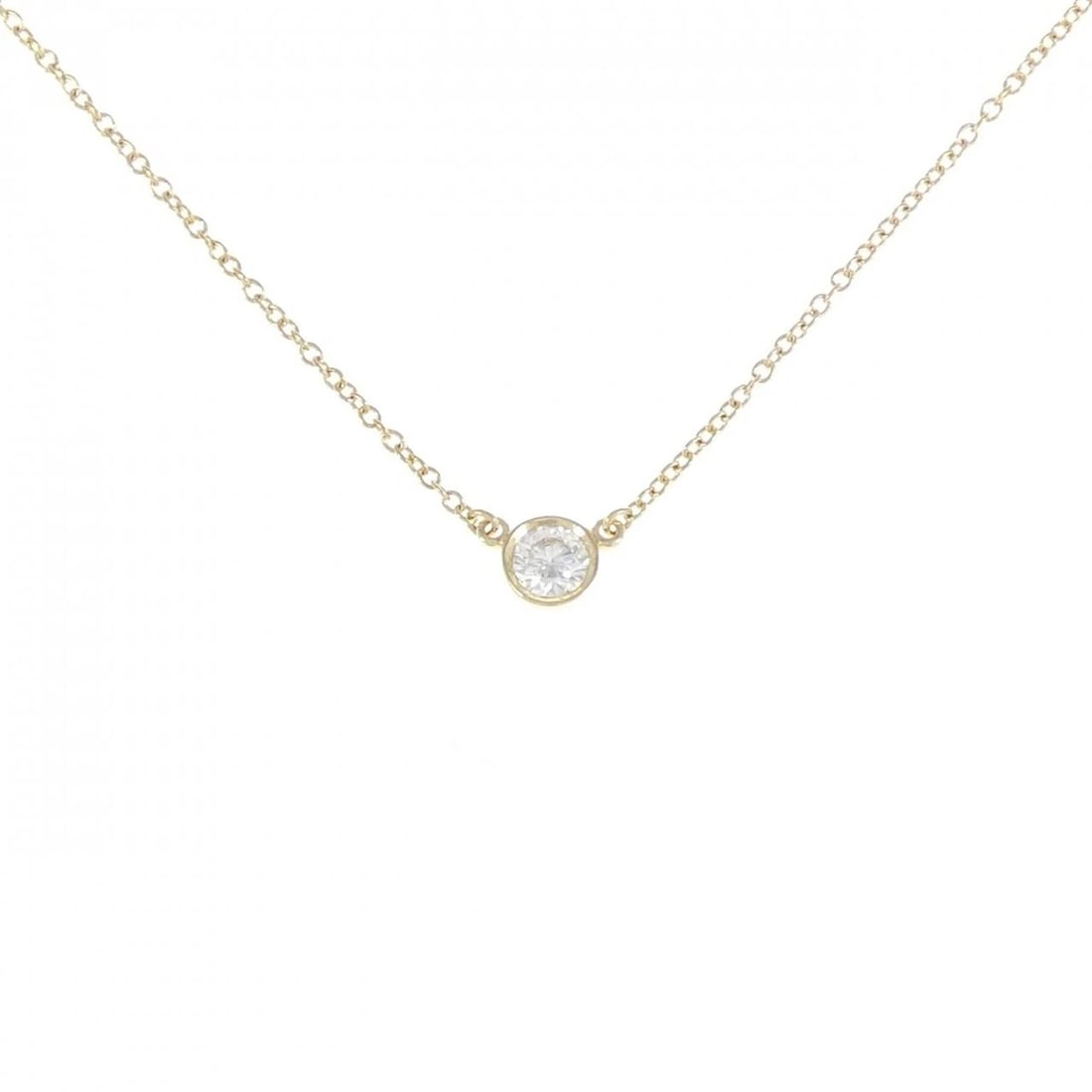 TIFFANY & CO. BY THE YARD NECKLACE: TIFFANY & Co. By the Yard Necklace Brand: TIFFANY&Co. Type: Necklace Material: 750 yellow gold, Main Stone/Creation Natural Color: yellow gold Size: Actual Size Diameteraround: 4.8mm Chain