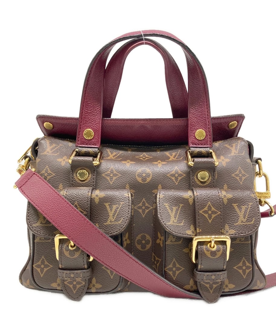 LOUIS VUITTON MANHATTAN: LOUIS VUITTON Manhattan Brand: LOUIS VUITTON Type: Handbag Material: none Color: Brown X Bordeaux Size: H:22cm / W:32cm / D:14cm [ Handle size ] 40cm Accessories: None Accessories Notice: