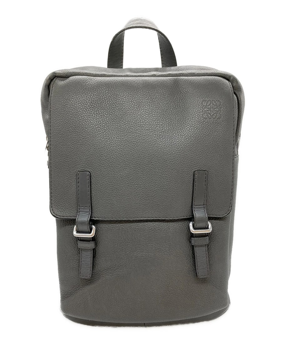 LOEWE MILITARY BACKPACK: LOEWE Military Backpack Brand: LOEWE Type: Handbag Material: none Color: Gray Size: H:36.5cm / W:28.5cm / D:11cm Accessories: None Accessories Notice: When purchasing pre-owned goods, plea