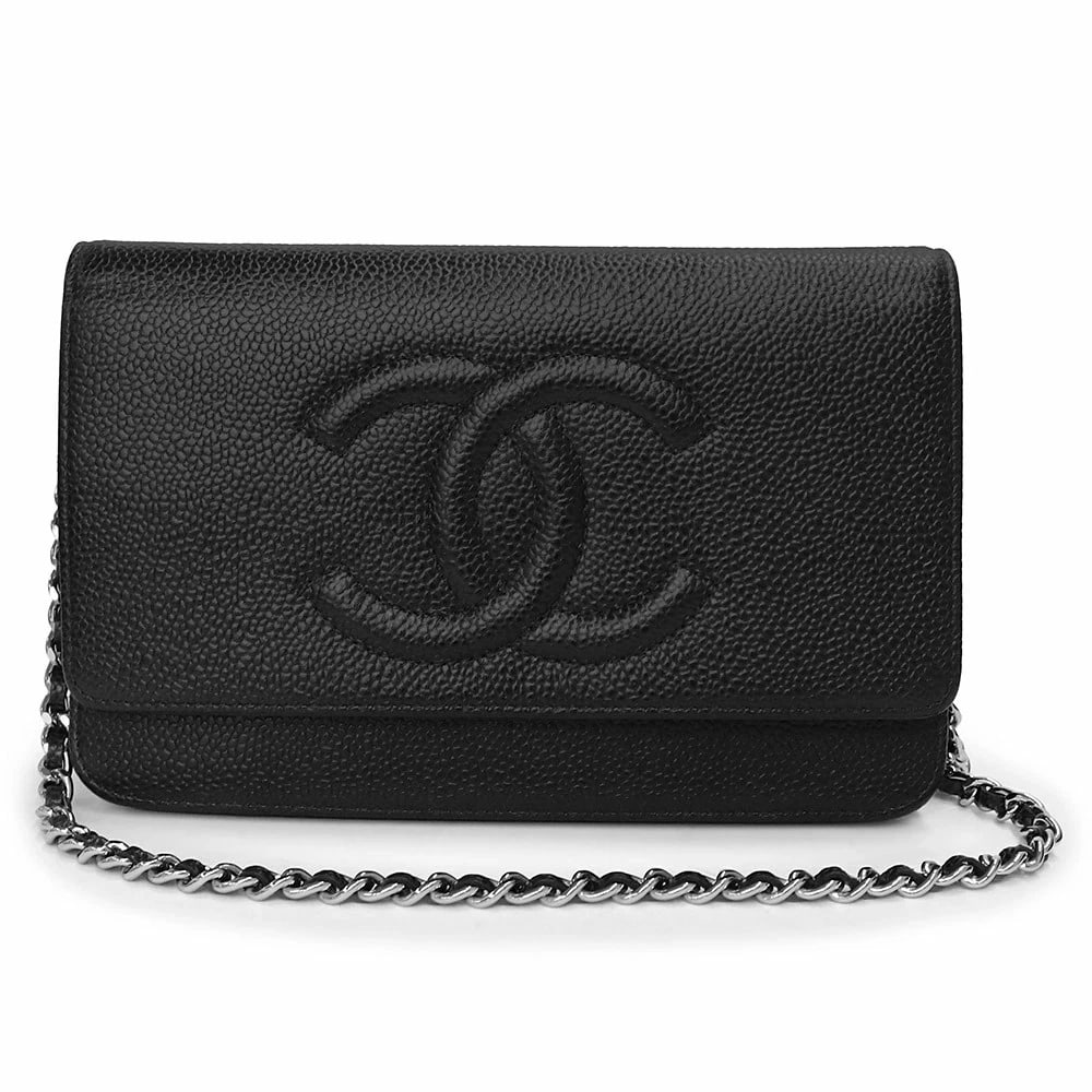 CHANEL COCO MARK SHOULDER BAG BLACK: CHANEL Coco Mark Shoulder Bag Black Brand: CHANEL Type: Handbag Material: Caviar Skin Color: Black Size: W:19cm x H:12cm x D:2cm Chain: 130cm Accessories: None Accessories Notice: When pur
