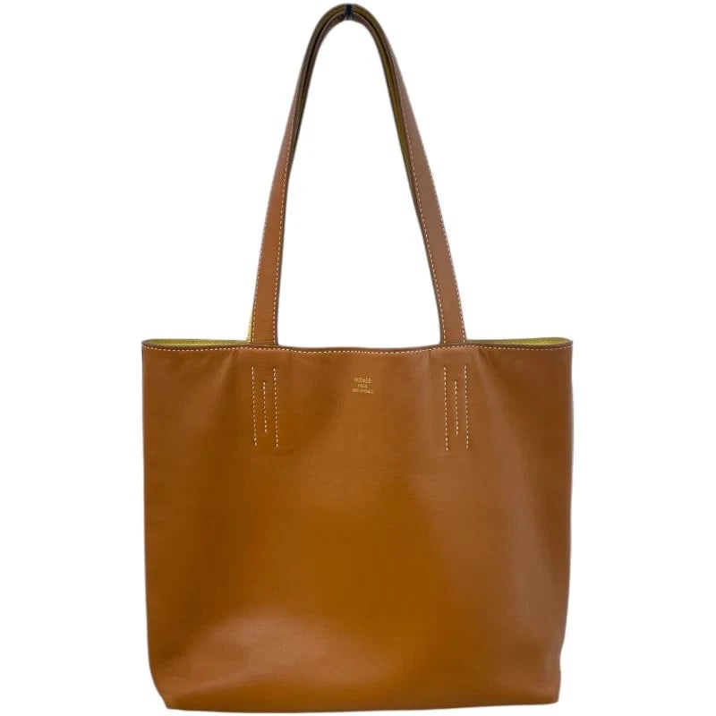 HERMES DOUBLE SENS 28 GOLD LIME TOTE (1 of 10)