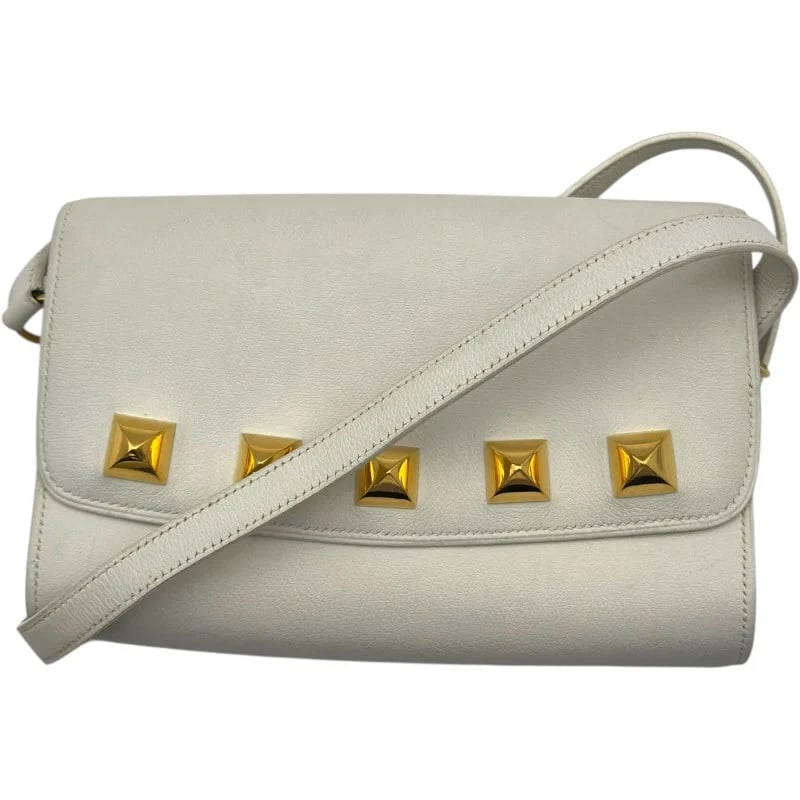 HERMES SAC DE GIGI MEDOR CIRCLE V STAMP WHITE GHW SHOULDER BAG (1 of 10)