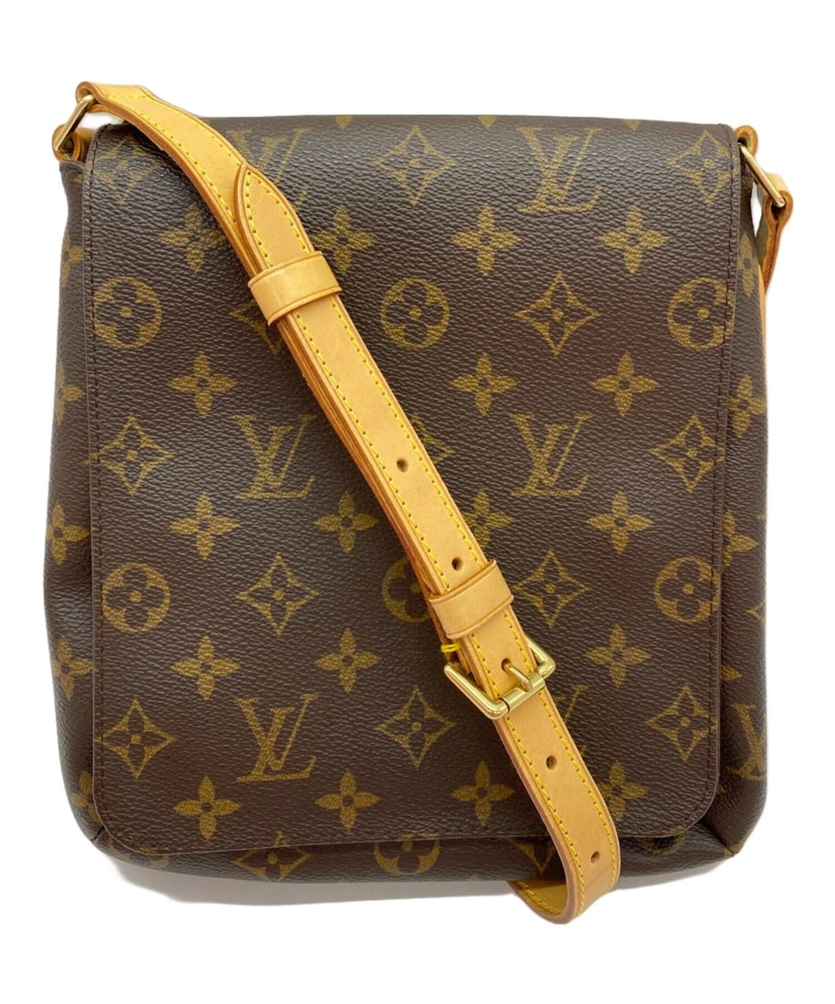 LOUIS VUITTON SHOULDER BAG: LOUIS VUITTON Shoulder Bag Brand: LOUIS VUITTON Type: Handbag Material: Leather Color: Brown Size: H:22cm / W:21cm / D:4cm Accessories: None Accessories Notice: When purchasing pre-owned g