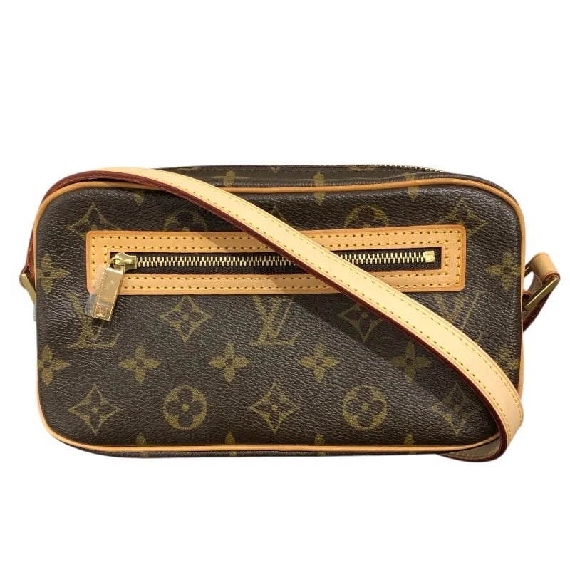 LOUIS VUITTON POCHETTE CITE BROWN MONOGRAM SHOULDER BAG: Louis Vuitton Pochette Cite Brown Monogram Shoulder Bag Brand: LOUIS VUITTON Type: Handbag Material: Monogram Color: Brown Size: W: 21cm / H: 12cm / D: 5cm / Shoulder: 63cm Accessories: None <