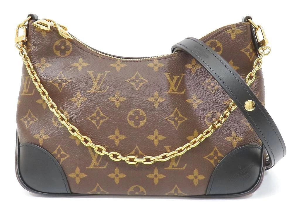 LOUIS VUITTON MONOGRAM/NOIR BOURGOGNE PM SHOULDER BAG: Louis Vuitton Monogram/Noir Bourgogne PM Shoulder Bag Brand: Louis Vuitton Type: Handbag Material: none Color: Monogram/Noir Size: W 27× H 17× G 9.5cm Accessories: None Accessories Notice: