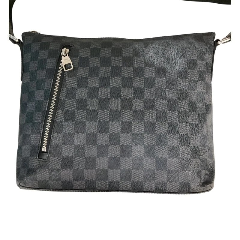 LOUIS VUITTON MICK PM BLACK DAMIER CANVAS SHOULDER BAG: LOUIS VUITTON Mick PM Black Damier Canvas Shoulder Bag Brand: LOUIS VUITTON Type: Handbag Material: Damier Canvas Color: Black Size: W: 27cm / H: 24.5cm / D: 5.5cm / Shoulder: 85~145cm Accessorie