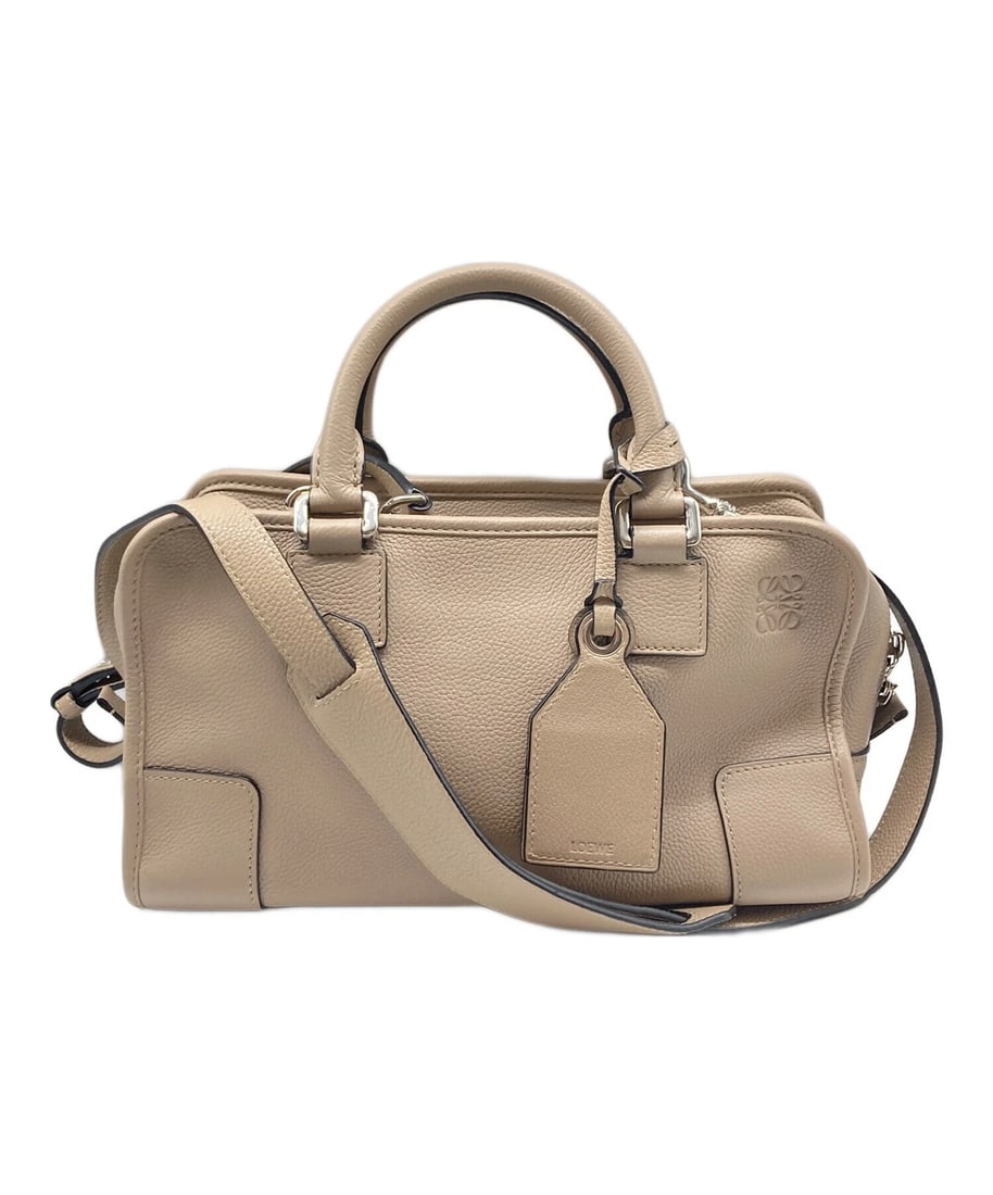 LOEWE AMAZONA 28 SHOULDER BAG: LOEWE Amazona 28 Shoulder Bag Brand: LOEWE Type: Handbag Material: none Color: Beige Size: H:17cm / W:28.5cm / D:15cm [ Handle size ] 10cm Accessories: None Accessories Notice: When purcha