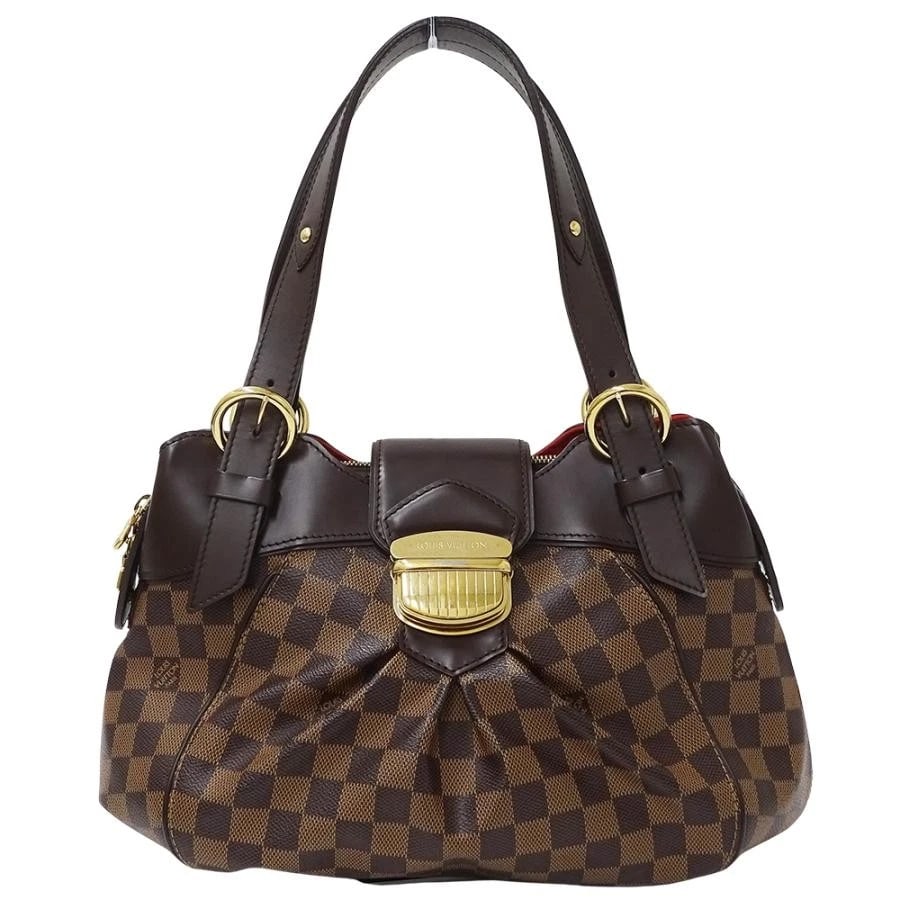 LOUIS VUITTON DAMIER SISTINA PM SHOULDER BAG: Louis Vuitton Damier Sistina PM Shoulder Bag Brand: Louis Vuitton Type: Handbag Material: Damier Canvas Color: Damier Ebene Size: W: 36cm (max) / H: 23cm (center) / D: 15cm (max) / Shoulder: 51cm