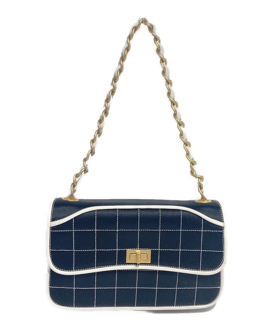 CHANEL MATELASSÉ CHAIN BAG: CHANEL Matelassé Chain Bag Brand: CHANEL Type: Handbag Material: Satin X Leather Color: Black Size: H:14cm / W:22cm / D:4cm [ Handle size ] 20cm Accessories: None Accessories Notice: When