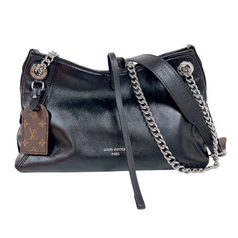 LOUIS VUITTON CARRYALL VIBE BB BLACK SHW LV VIBE SHOULDER BAG: LOUIS VUITTON Carryall Vibe BB Black SHW LV Vibe Shoulder Bag Brand: LOUIS VUITTON Type: Handbag Material: Lv Vibe Color: Black / SV Hardware Size: W: 26cm / H: 17cm / D: 10cm / Shoulder: 53cm Ac