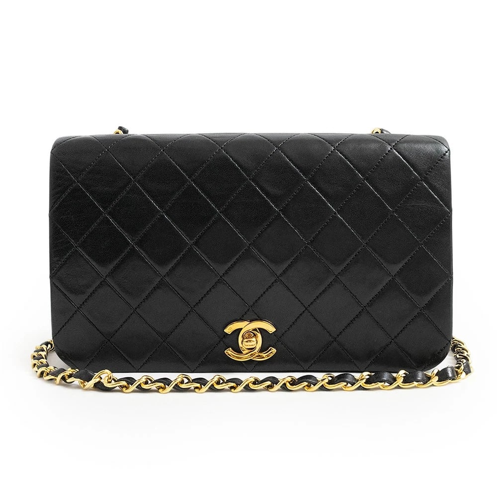 CHANEL MATELASSÉ 23 FULL SHOULDER BAG BLACK: CHANEL Matelassé 23 Full Shoulder Bag Black Brand: CHANEL Type: Handbag Material: Lambskin (Sheepskin) Color: black Size: W:23cm x H:14cm x D:6.5cm Shoulder strap: 111cm Accessories: None