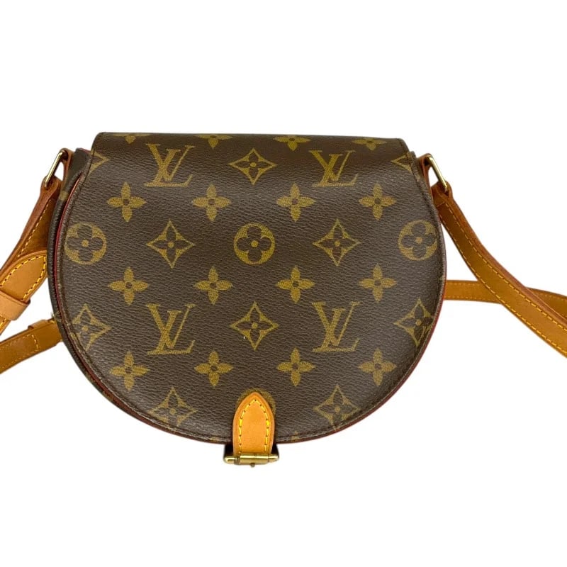 LOUIS VUITTON TAMBOURIN BROWN MONOGRAM SHOULDER BAG: Louis Vuitton Tambourin Brown Monogram Shoulder Bag Brand: LOUIS VUITTON Type: Handbag Material: Monogram Color: Brown Size: W: 17cm / H: 16cm / D: 7cm / Shoulder: 107cm Accessories: None