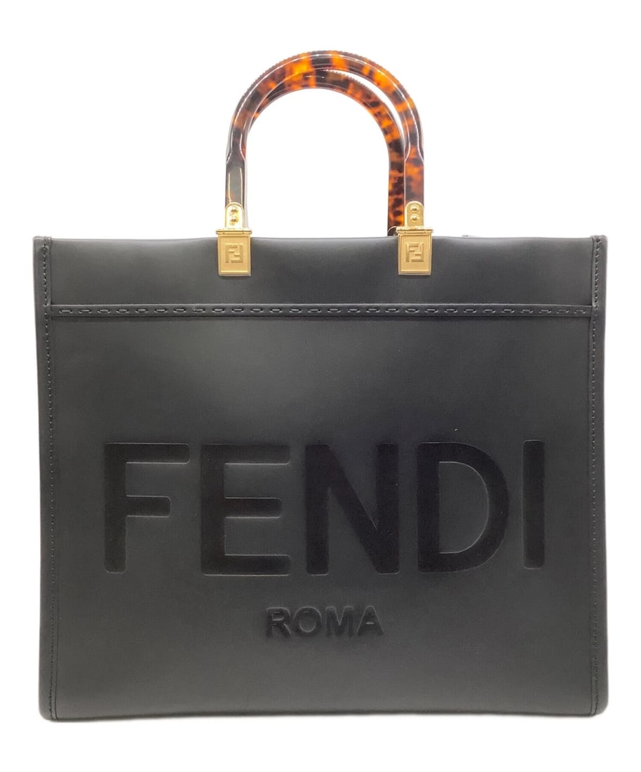 FENDI BAG: FENDI Bag Brand: FENDI Type: Handbag Material: Leather Color: Black Size: H:30.5cm / W:35.5cm / D:15cm [ Handle size ] 12cm Accessories: None Accessories Notice: When purchasing pre-owned