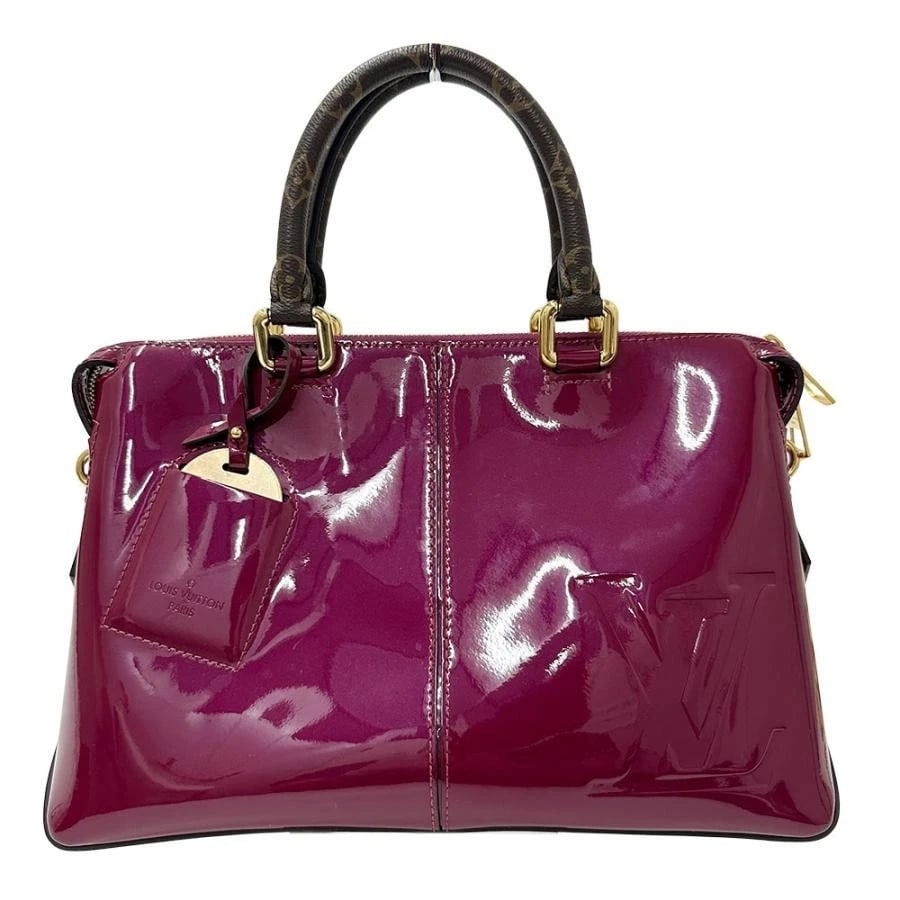 LOUIS VUITTON VERNIS SHOULDER BAG VERNIS TOTE MIROIR MAGENTA: Louis Vuitton Vernis Shoulder Bag Vernis Tote Miroir Magenta Brand: Louis Vuitton Type: Handbag Material: Vernis Color: Magenta Size: W: 31cm (bottom) / H: 20.5cm (center) / D: 13cm (bottom) / Han