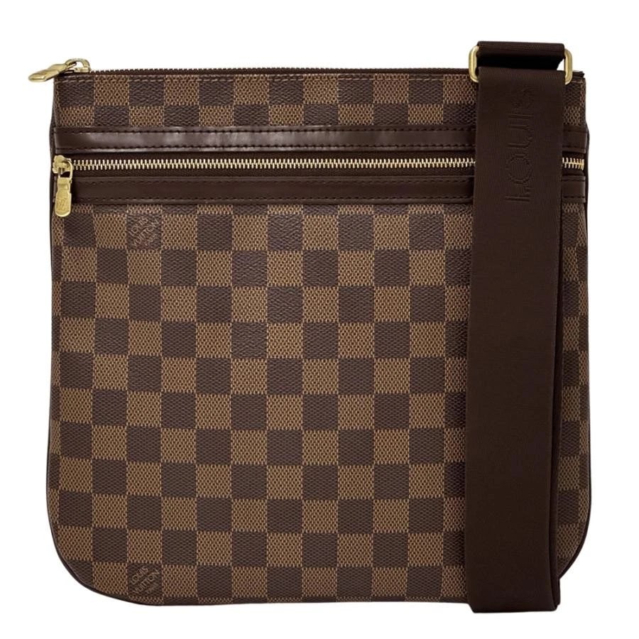 LOUIS VUITTON DAMIER SHOULDER BAG POCHETTE BOSPHORE: Louis Vuitton Damier Shoulder Bag Pochette Bosphore Brand: Louis Vuitton Type: Handbag Material: Damier Canvas Color: Damier Ebene Size: W: 26cm / H: 26cm / D: 1.5cm / Shoulder: 163cm (max) Acces