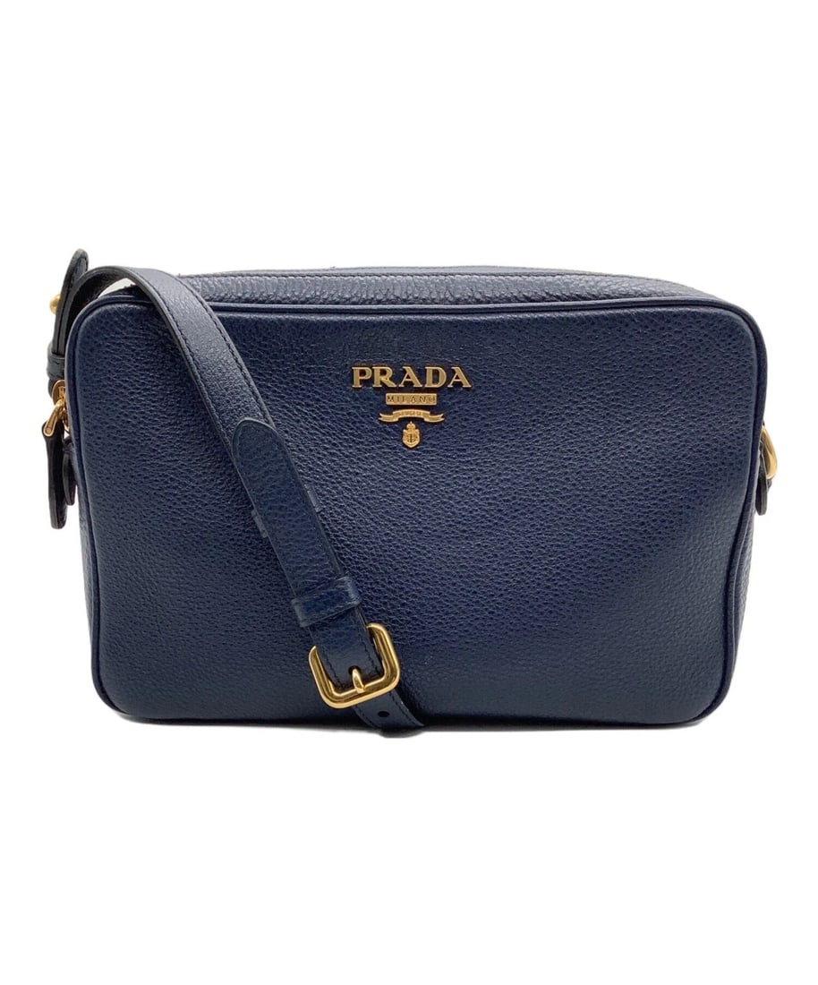 PRADA SHOULDER BAG: PRADA Shoulder Bag Brand: PRADA Type: Handbag Material: none Color: Navy Size: H:16cm / W:24cm / D:9cm Accessories: None Accessories Notice: When purchasing pre-owned goods, please refer t