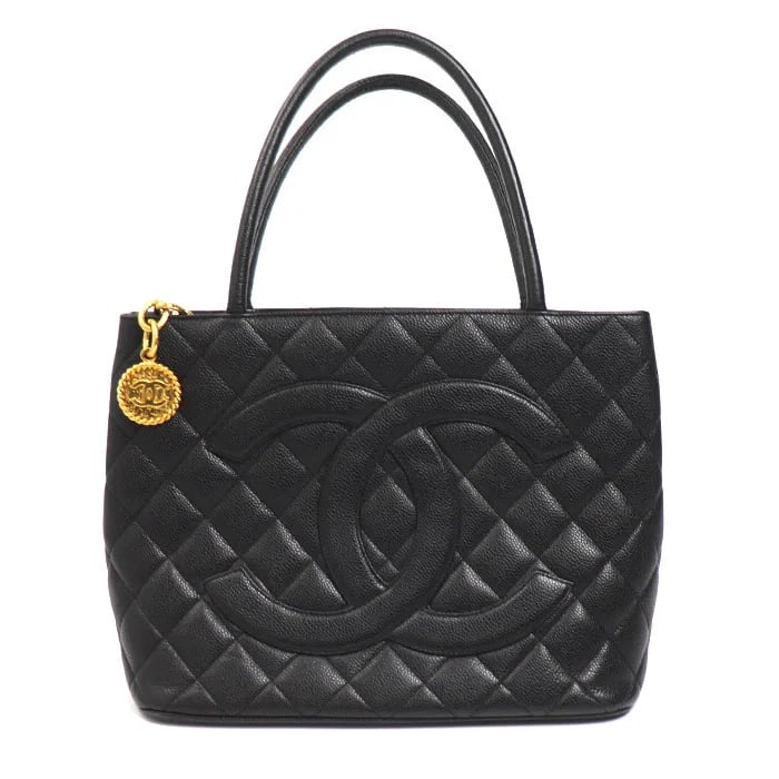 CHANEL CAVIAR SKIN REISSUE TOTE BAG: CHANEL Caviar Skin Reissue Tote Bag Brand: CHANEL Type: Handbag Material: Caviar Skin Color: Black Size: H23cm x D15cm Bottom width: 30cm Handle: 42cm Accessories: None Accessories Notice: