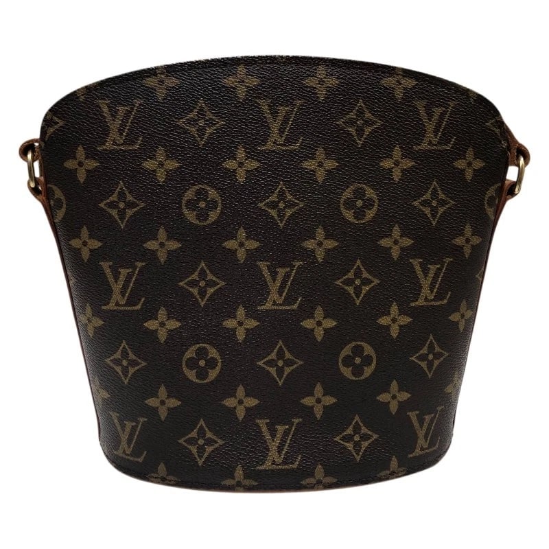 LOUIS VUITTON DROUOT BROWN PVC MONOGRAM SHOULDER BAG: LOUIS VUITTON Drouot Brown PVC Monogram Shoulder Bag Brand: LOUIS VUITTON Type: Handbag Material: Pvc Monogram Color: Brown Size: W: 20cm / H: 22cm / D: 10cm / Shoulder: Max. 125cm 