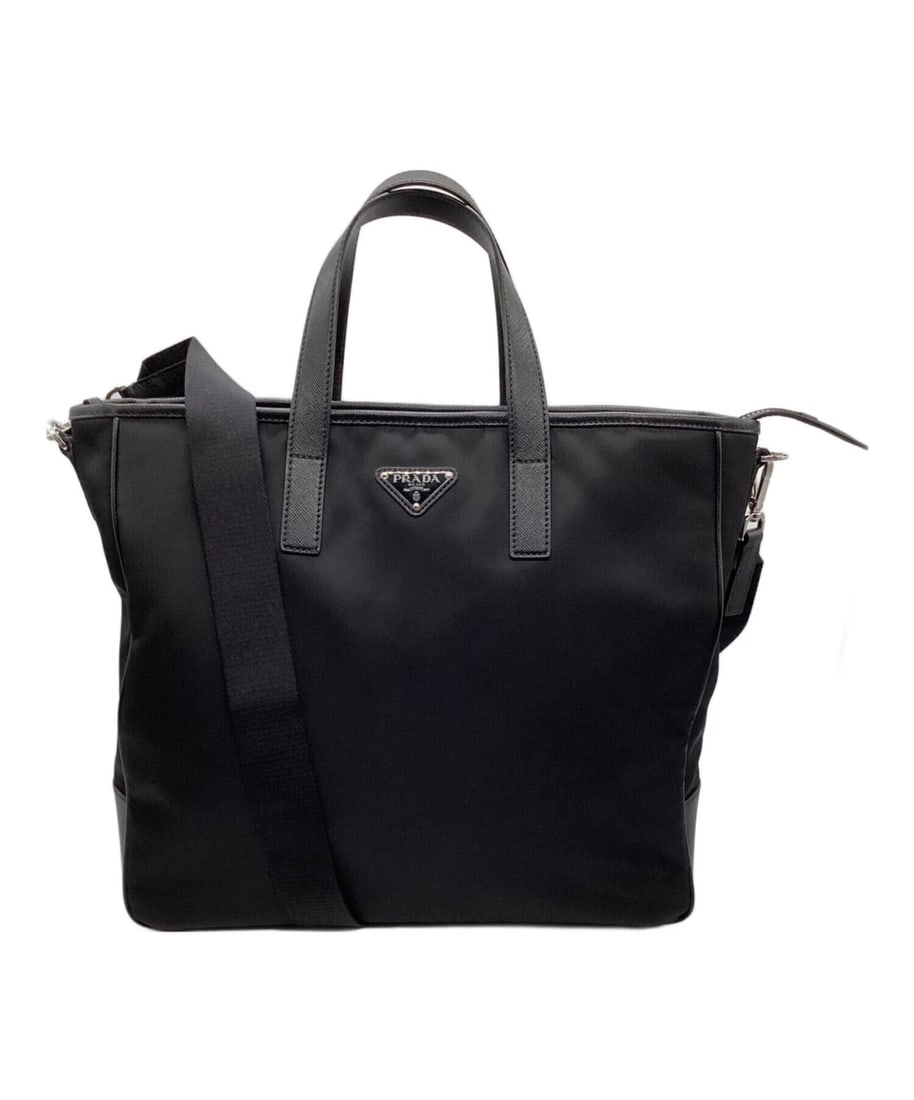 PRADA BAG: PRADA Bag Brand: PRADA Type: Handbag Material: none Color: Black Size: H:32cm / W:37cm / D:15cm [ Handle size ] 15cm Accessories: None Accessories Notice: When purchasing pre-owned goods,