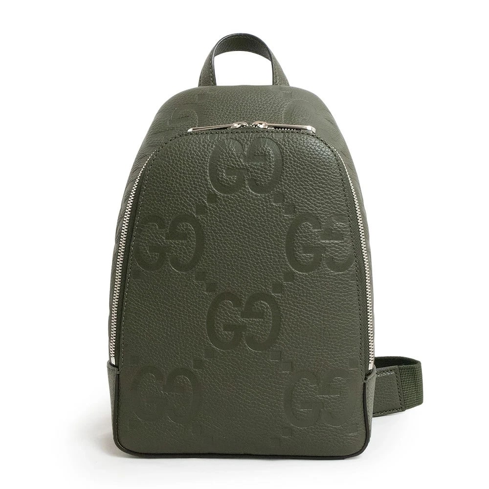 GUCCI JUMBO GG CROSSBODY SHOULDER BAG: GUCCI Jumbo GG Crossbody Shoulder Bag Brand: GUCCI Type: Handbag Material: Jumbo Gg Leather Color: Khaki Size: W: 19cm x H: 29cm x D: 7cm Handle: 18cm Accessories: None Accessories Notice: