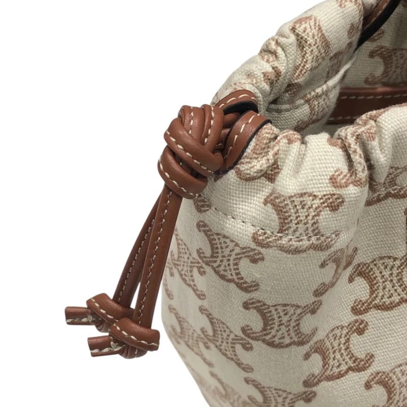 CELINE SMALL CABAS DRAWSTRING BAG - 7