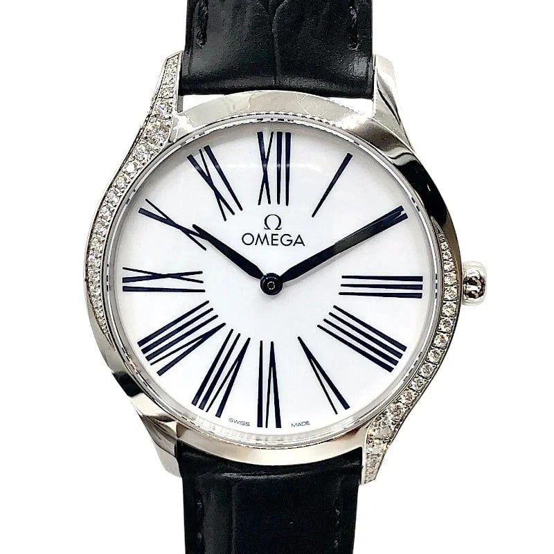 OMEGA WHITE SILVER: Omega White Silver Brand: OMEGA Type: Wrist watch Material: SS Color: Dial Color White and Silver Size: [ Case size ] 36mm / Case shape: Round face Accessories: None Accessories Notice: When