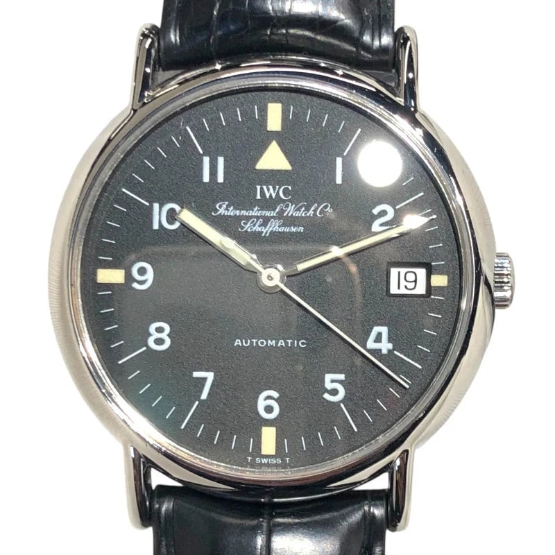IWC PORTOFINO BLACK: IWC Portofino Black Brand: IWC Type: Wrist watch Material: Stainless steel Color: Dial Color Black Size: [ Case size ] 34mm / Case shape: Round face / Case width: 34mm / Case height: 34mm / Case t