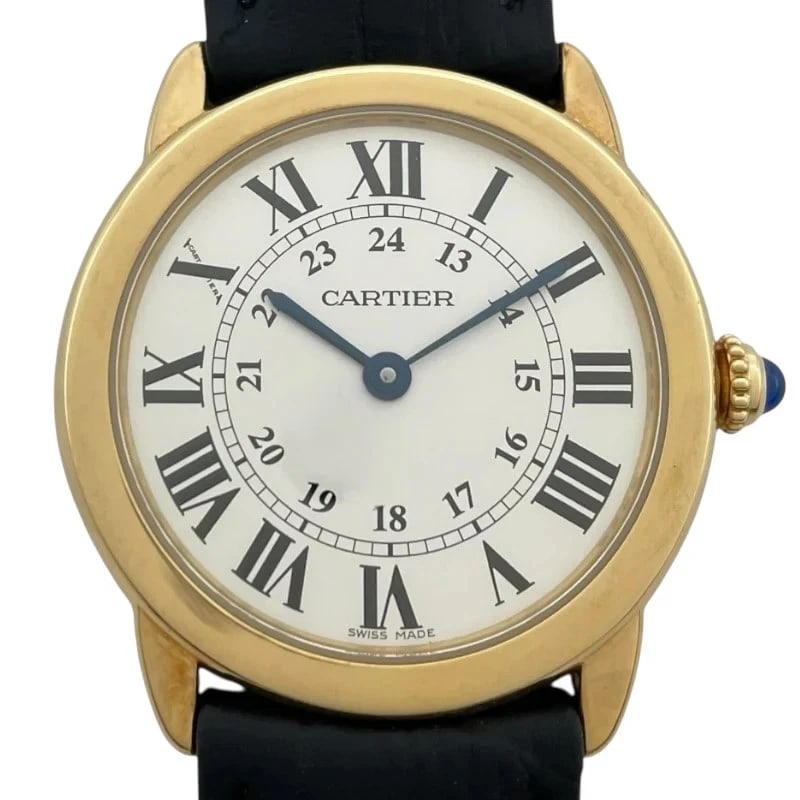 CARTIER RONDE SOLO WHITE K18/SS: Cartier Ronde Solo White K18/SS Brand: Cartier Type: Wrist watch Material: K18/SS Color: Dial Color White Size: [ Case size ] 29mm / Case shape: Round face / Case thickness: 6.2mm [ Arm circumfere