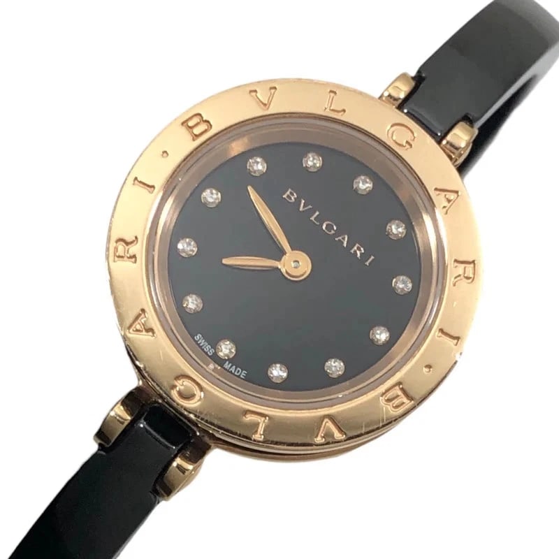 BVLGARI BLACK CERAMIC/K18PG: Bvlgari Black Ceramic/K18PG Brand: BVLGARI Type: Wrist watch Material: Ceramic/K18PG Color: Dial Color Black Size: [ Case size ] 23mm [ Arm circumference size ] 16cm Accessories: None