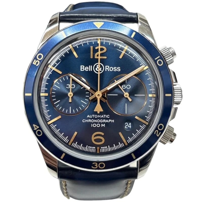 BELL & ROSS BLUE: Bell & Ross Blue Brand: Bell & Ross Type: Wrist watch Material: Stainless steel SS Color: Dial Color Blue Size: [ Case size ] / Case shape: Round face / Case width: 41mm / Case height: 41mm 
