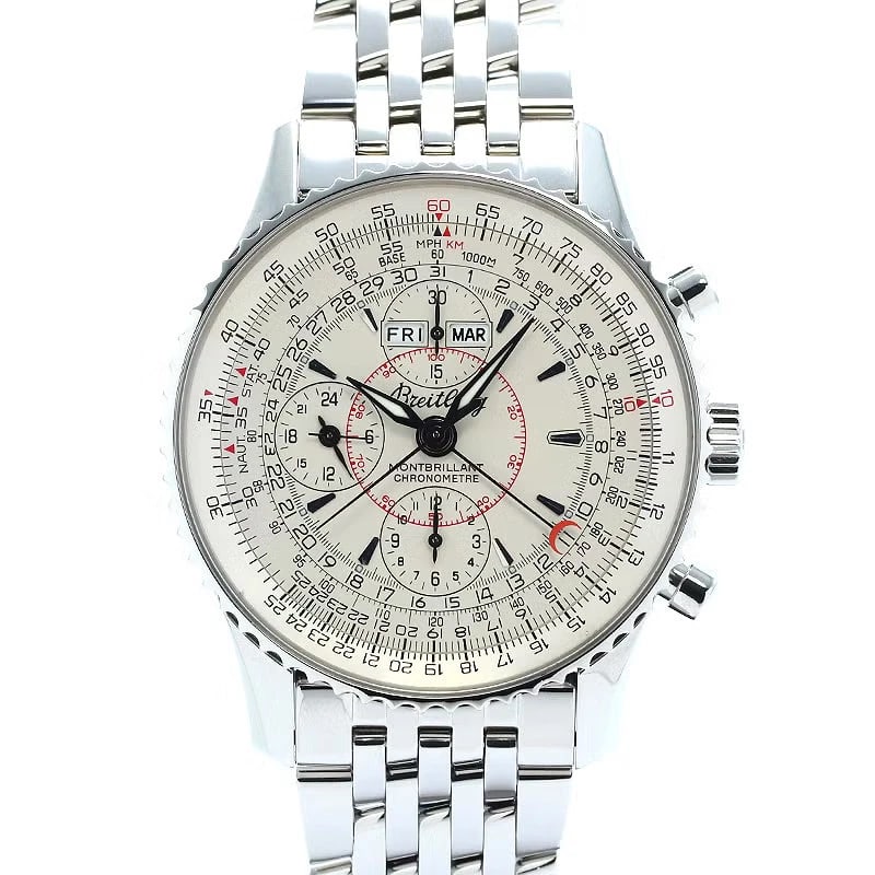 BREITLING NAVITIMER SILVER WATCH - 2