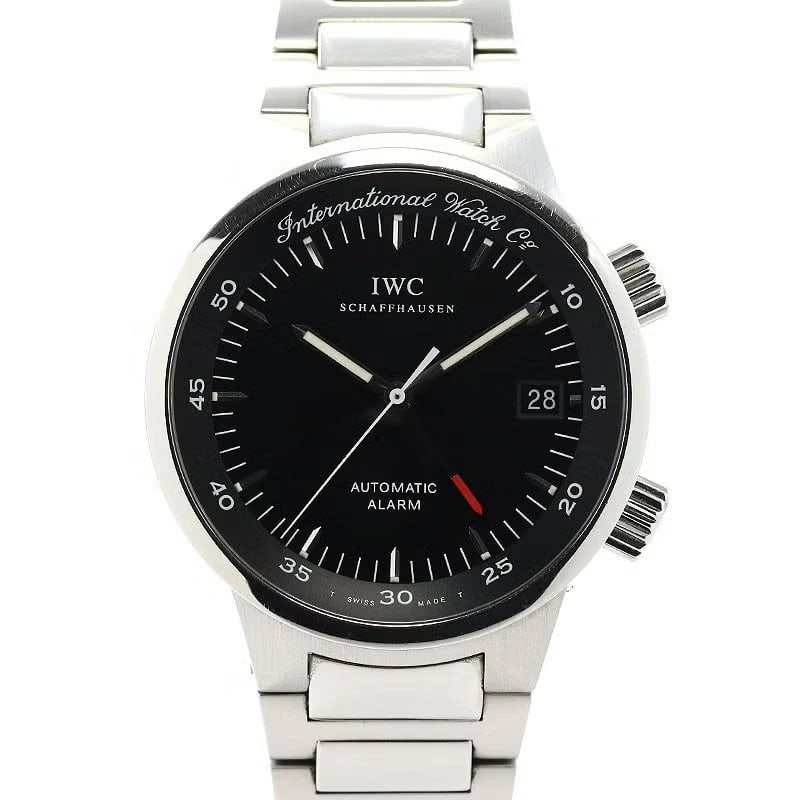 IWC GST BLACK WATCH: IWC GST Black WATCH Brand: IWC Type: Wrist watch Material: Case Material Stainless Steel Band Material SS Color: Dial Color Black Size: [ Case size ] 40mm [ Arm circumference size ] 19cm Accessor