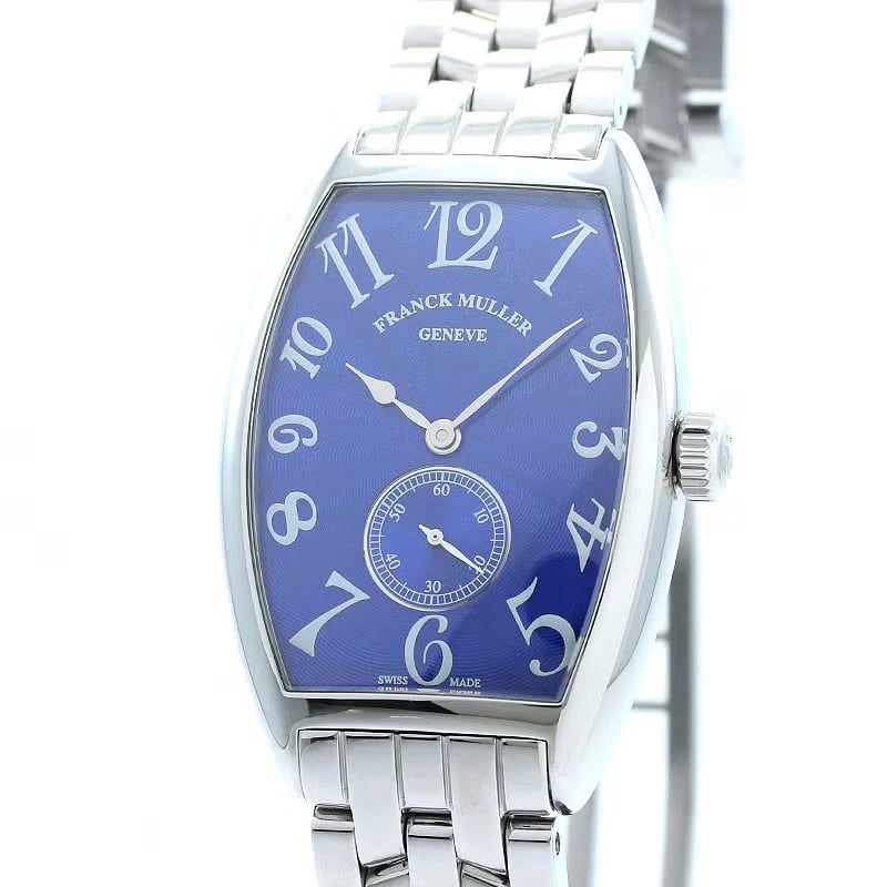 FRANCK MULLER BLUE WATCH: Franck Muller Blue WATCH Brand: FRANCK MULLER Type: Wrist watch Material: Case Material Stainless Steel Band Material SS Color: Dial Color Blue Size: [ Case size ] 45×30mm [ Arm circumference siz