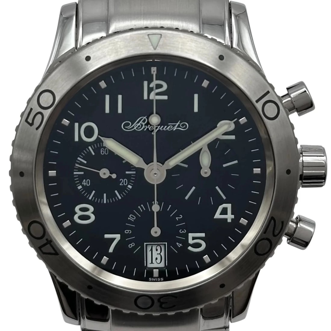 BREGUET BLACK WATCH: Breguet Black WATCH Brand: Breguet Type: Wrist watch Material: Stainless steel Color: Dial Color Black Size: [ Case size ] 39.5mm / Case thickness: 14.3mm [ Arm circumference size ] 17cm 