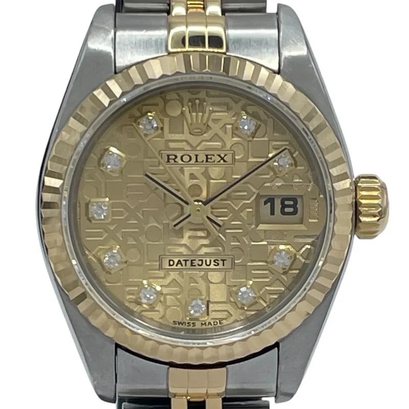 ROLEX DATEJUST HORICON GOLD K18/SS: Rolex Datejust Horicon Gold K18/SS Brand: ROLEX Type: Wrist watch Material: K18/SS Color: Dial Color Gold Size: [ Case size ] 26mm / Case thickness: 10.6mm [ Arm circumference size ] 16cm Accesso