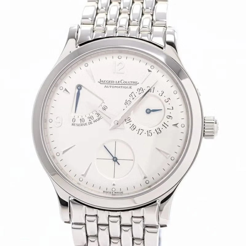 JAEGER LECOULTRE MASTER WATCH: Jaeger LeCoultre Master WATCH Brand: JAEGER-LECOULTRE Type: Wrist watch Material: Case Material Stainless Steel Band Material SS Color: Dial Color Silver Size: [ Case size ] 37mm [ Arm circumferen