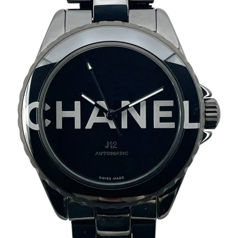 CHANEL J12 WANTED BLACK CERAMIC WATCH: Chanel J12 Wanted Black Ceramic WATCH Brand: CHANEL Type: Wrist watch Material: ceramic Color: Dial Color Black Size: [ Case size ] 38mm / Case thickness: 12.7mm [ Arm circumference size ] 16.5cm