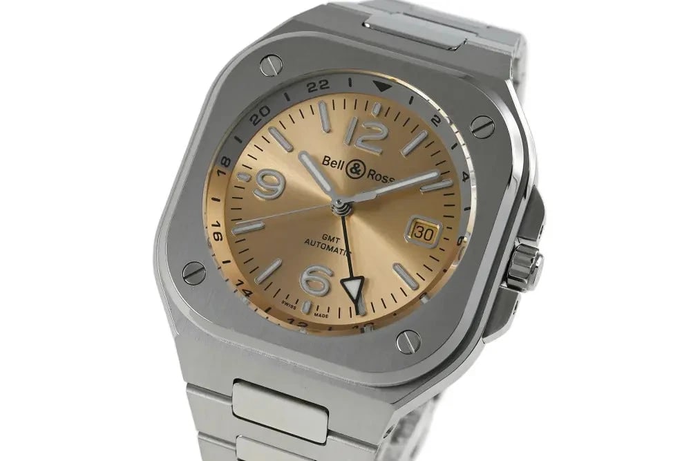 BELL & ROSS AMBER WATCH: BELL & ROSS amber WATCH Brand: BELL & ROSS Type: Wrist watch Material: SS Color: Dial Color amber Size: [ Case size ] 41mm [ Arm circumference size ] 20.5cm Accessories: None Accessories N