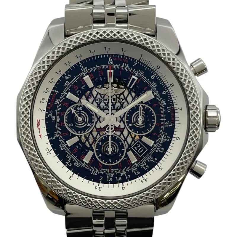 BREITLING BENTLEY BLACK: Breitling Bentley Black Brand: BREITLING Type: Wrist watch Material: SS Color: Dial Color Black Size: [ Case size ] 49mm / Case shape: Round face / Case thickness: 15.4mm [ Arm circumference size