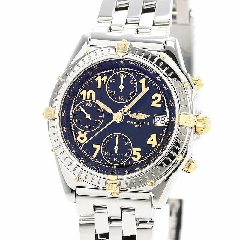 BREITLING CHRONOMAT WATCH: Breitling Chronomat WATCH Brand: BREITLING Type: Wrist watch Material: SS Color: Dial Color black Size: [ Case size ] 39mm [ Arm circumference size ] 18.5cm Accessories: None Accessories N
